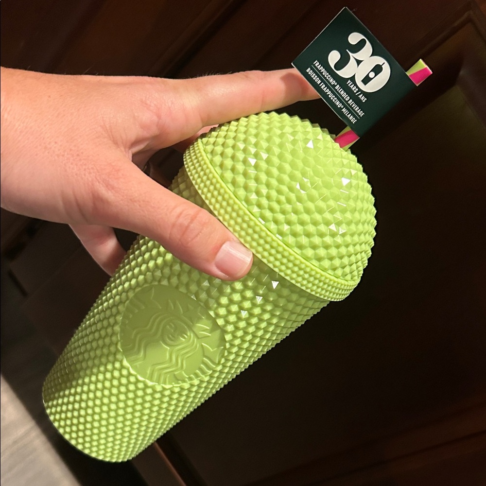 Starbucks Bright Green Textured Cup